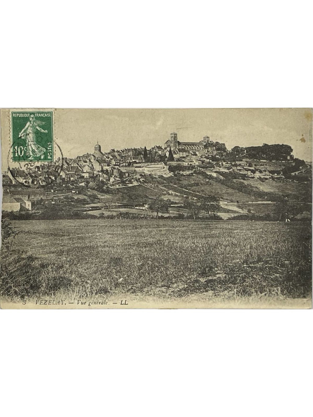Recto de la carte postale