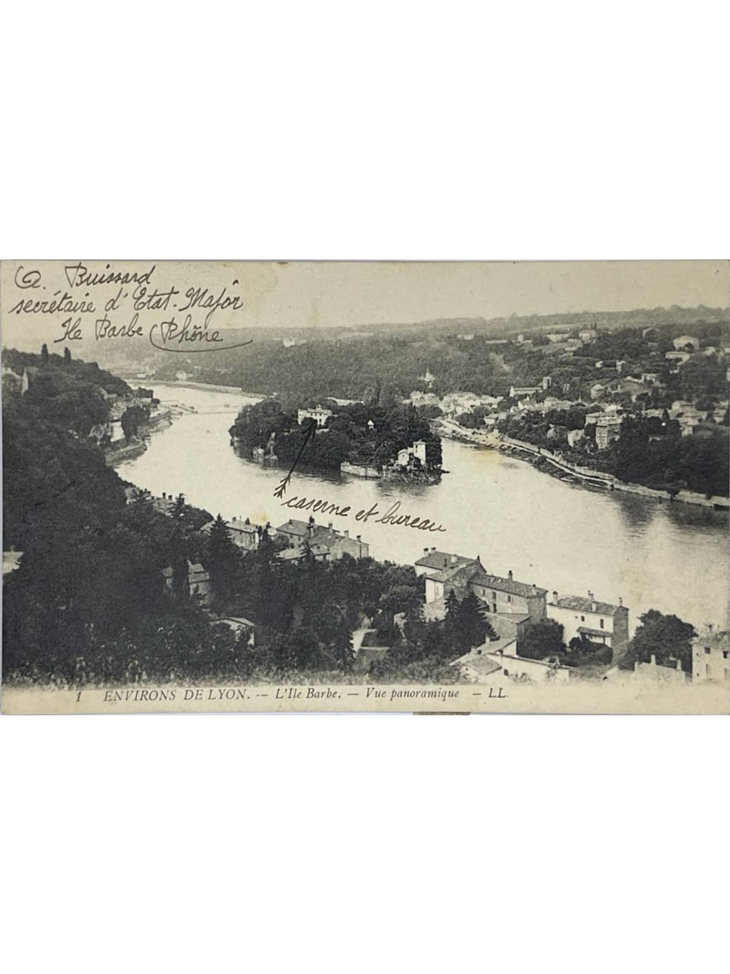Recto de la carte postale