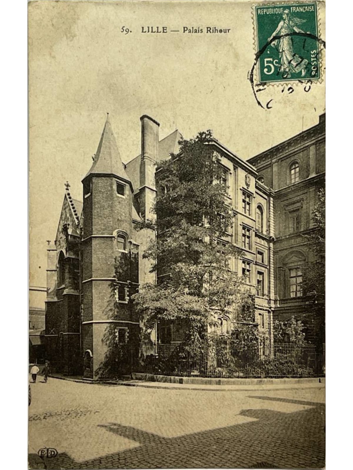Recto de la carte postale