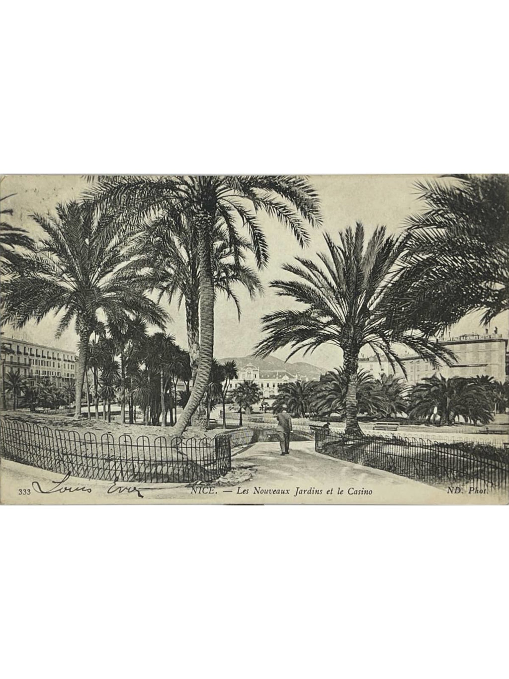 Recto de la carte postale