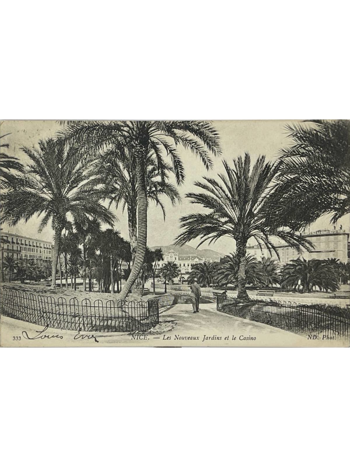 Recto de la carte postale