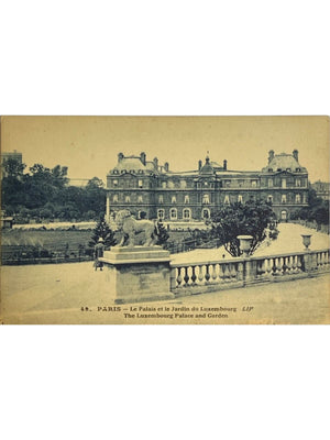 Paris – Palais et Jardin du Luxembourg – CPA LIP n° 49