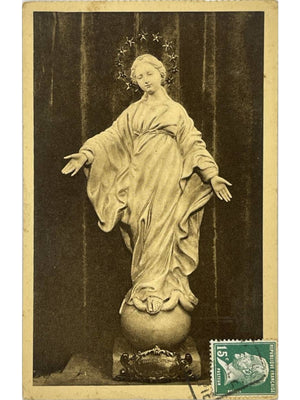 Lisieux – Statue miraculeuse de la Vierge du Sourire – CPA vers 1925