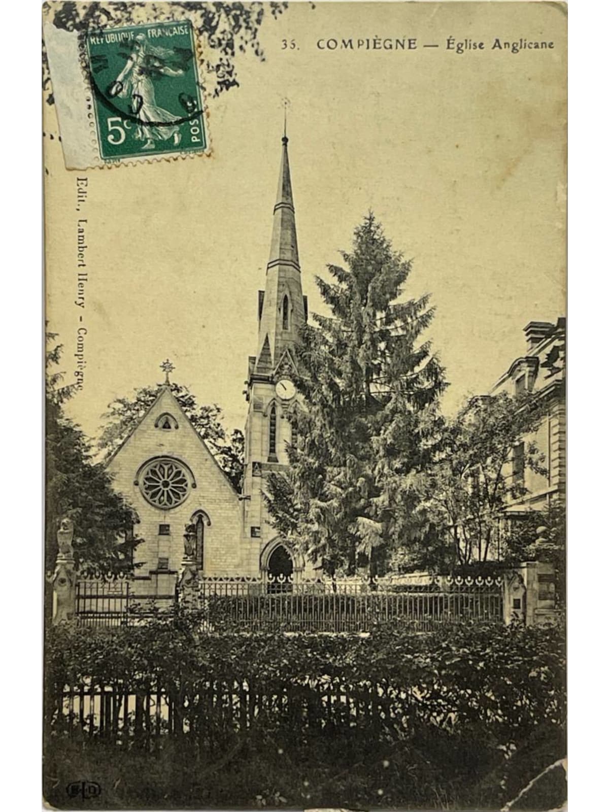 Recto de la carte postale
