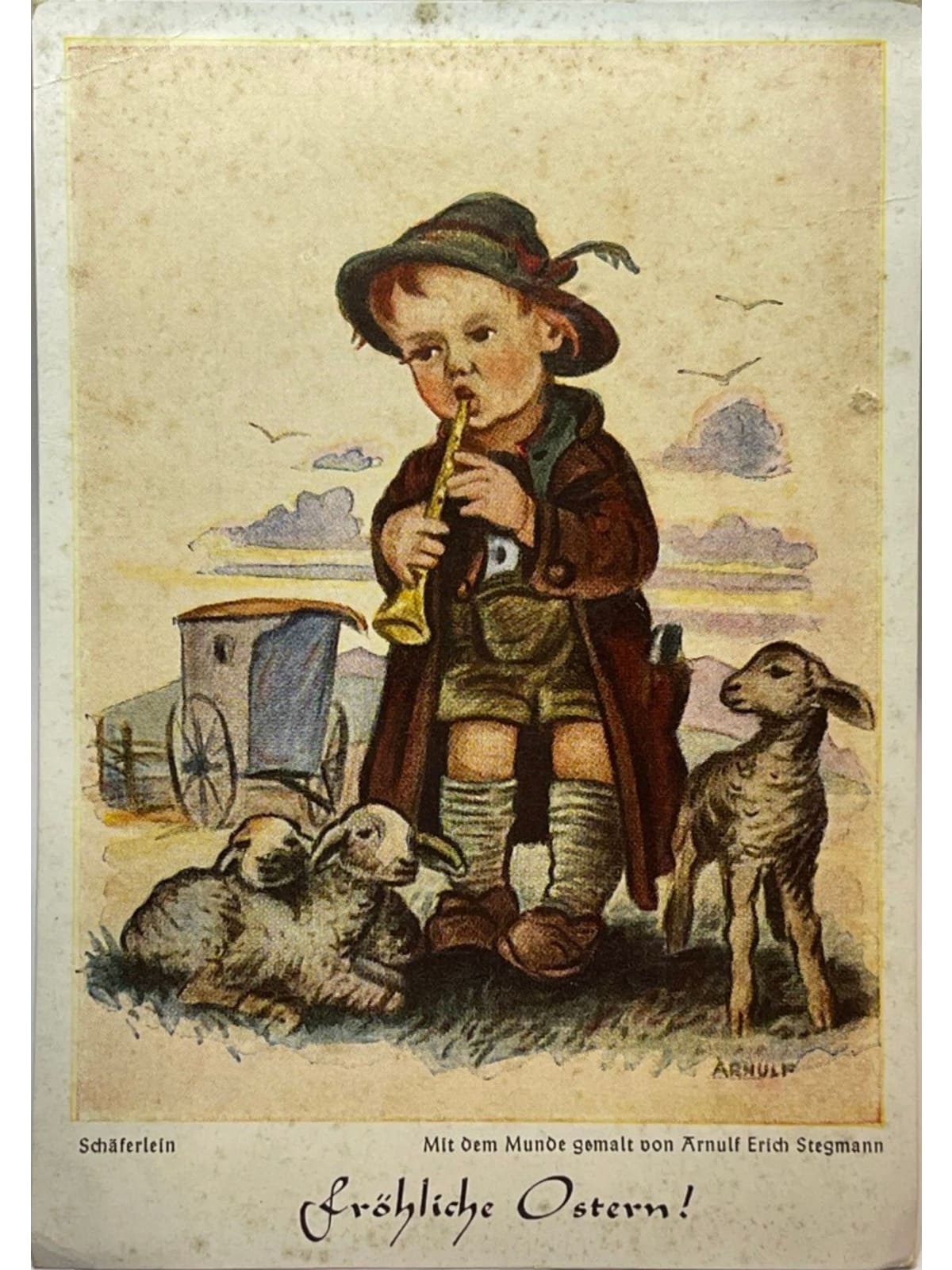 Recto de la carte postale