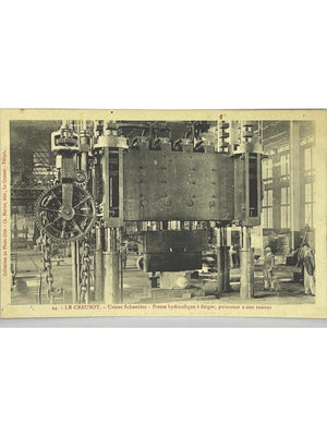 Le Creusot – Usines Schneider, presse hydraulique de 2 000 tonnes – CPA n° 24