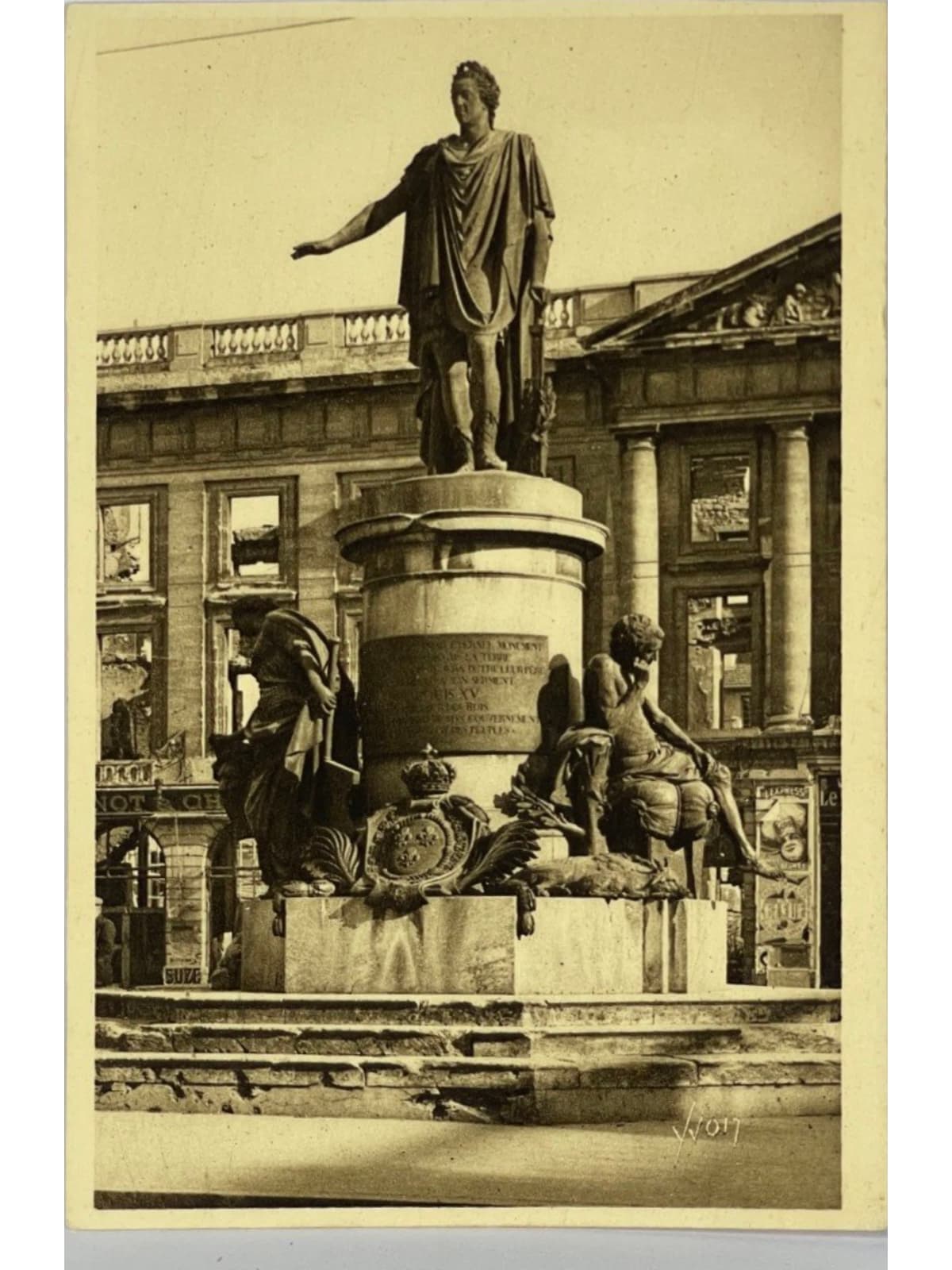 Recto de la carte postale