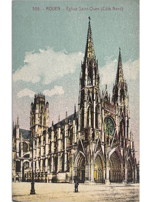 Rouen – Église Saint-Ouen, côté nord – CPA ancienne n° 335