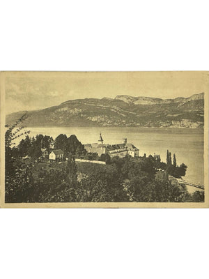 Abbaye d'Hautecombe et lac du Bourget – Savoie – CPA n° 74