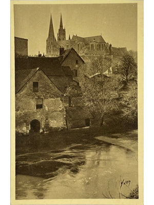 Carte postale – Chartres – Matinée de printemps sur les bords de l’Eure – Yvon n°12
