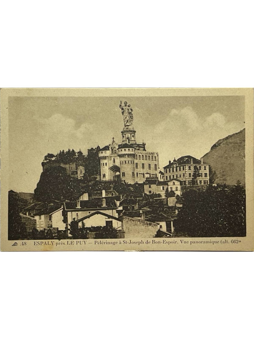 Recto de la carte postale