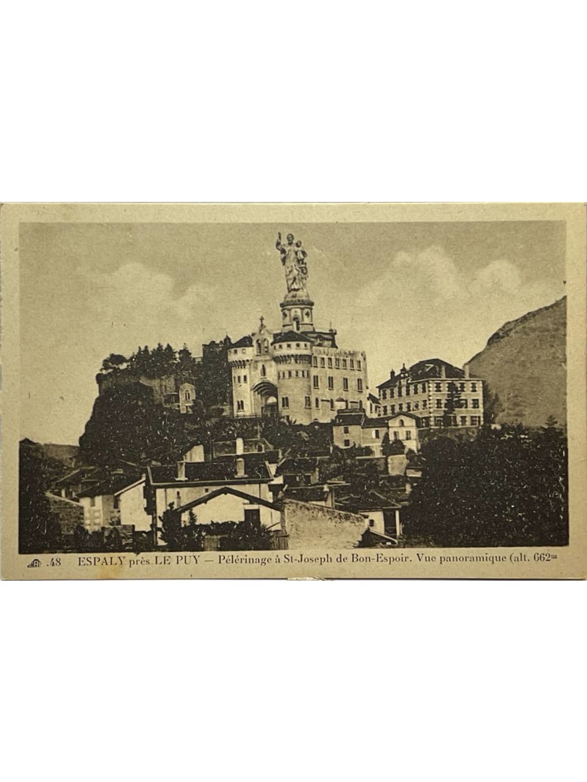 Recto de la carte postale