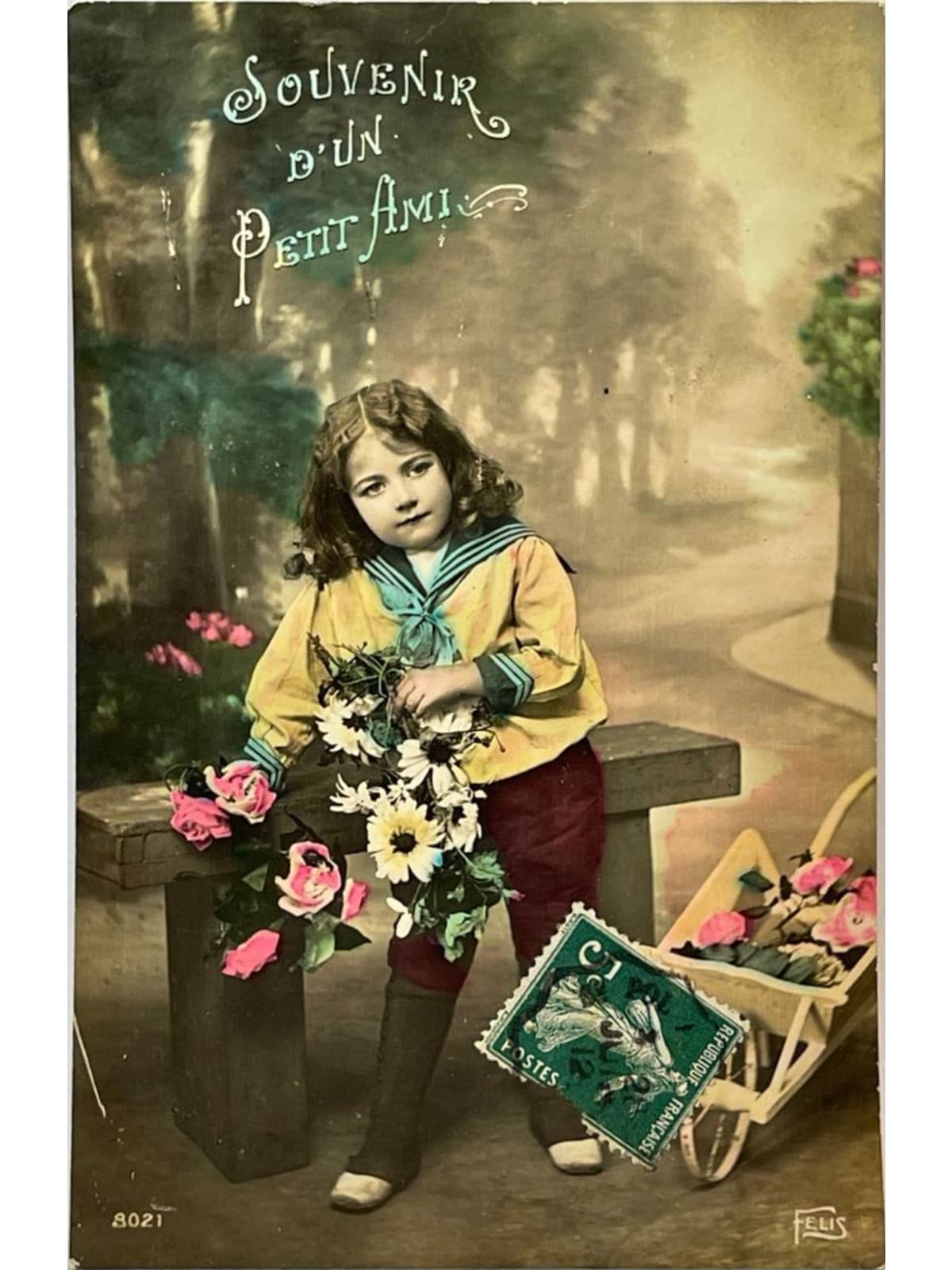 Recto de la carte postale