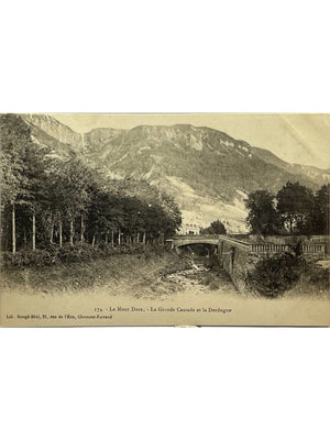 Le Mont-Dore – Grande Cascade et Dordogne – CPA ancienne n°174