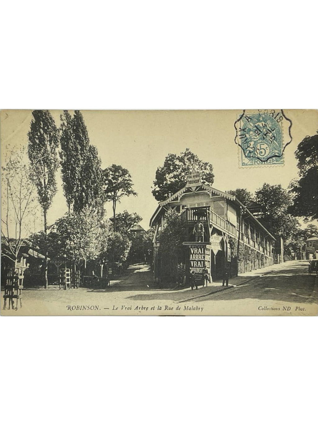 Recto de la carte postale