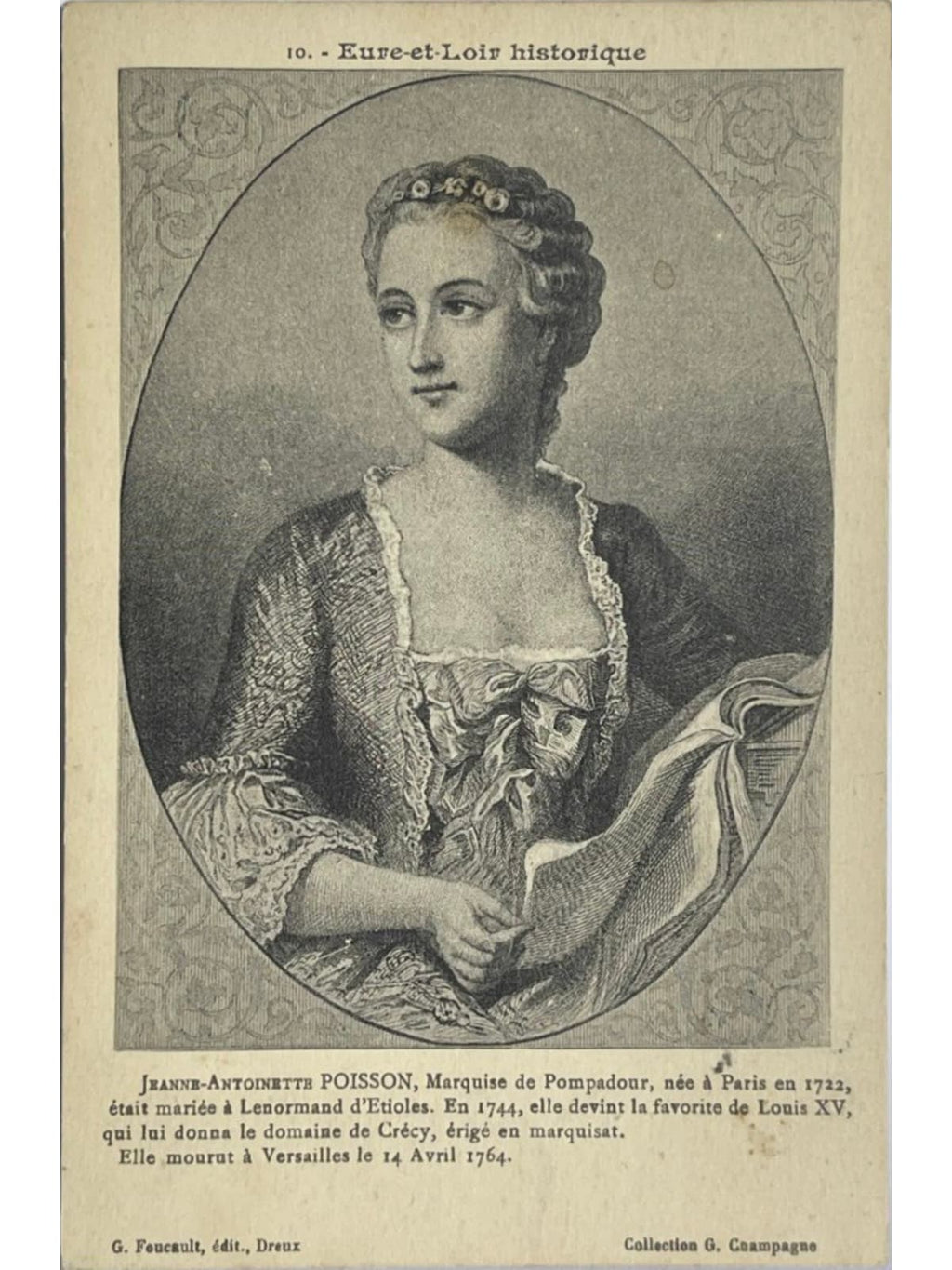 Recto de la carte postale