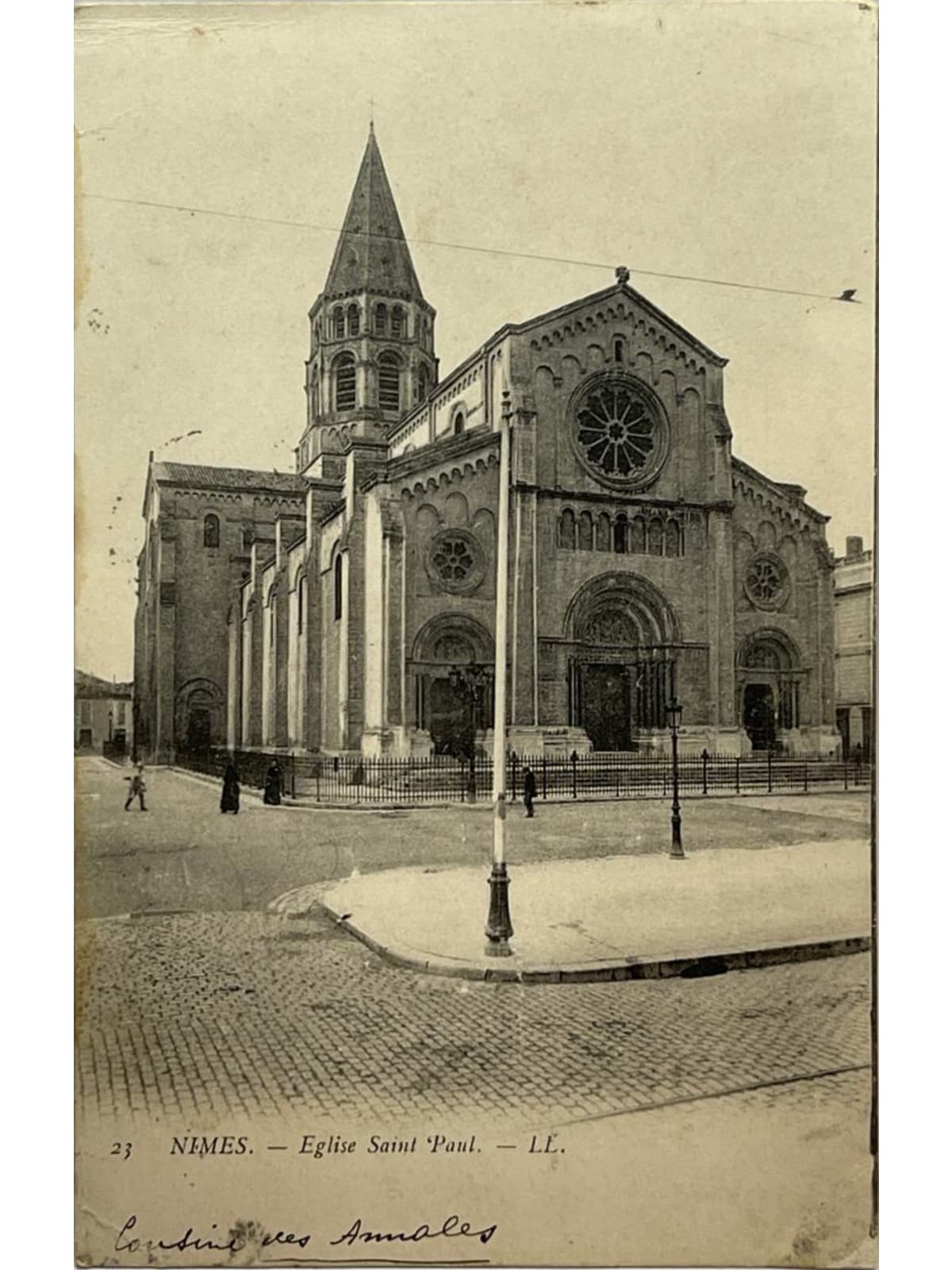 Recto de la carte postale