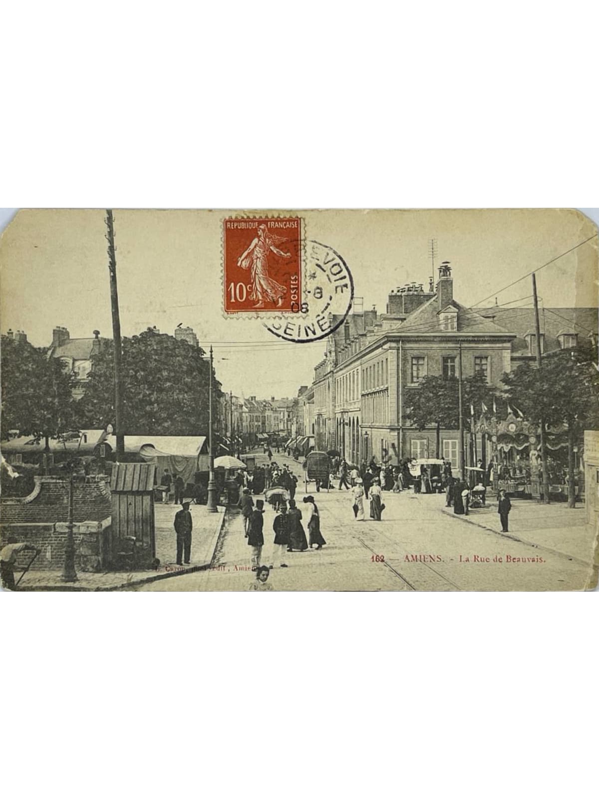 Recto de la carte postale