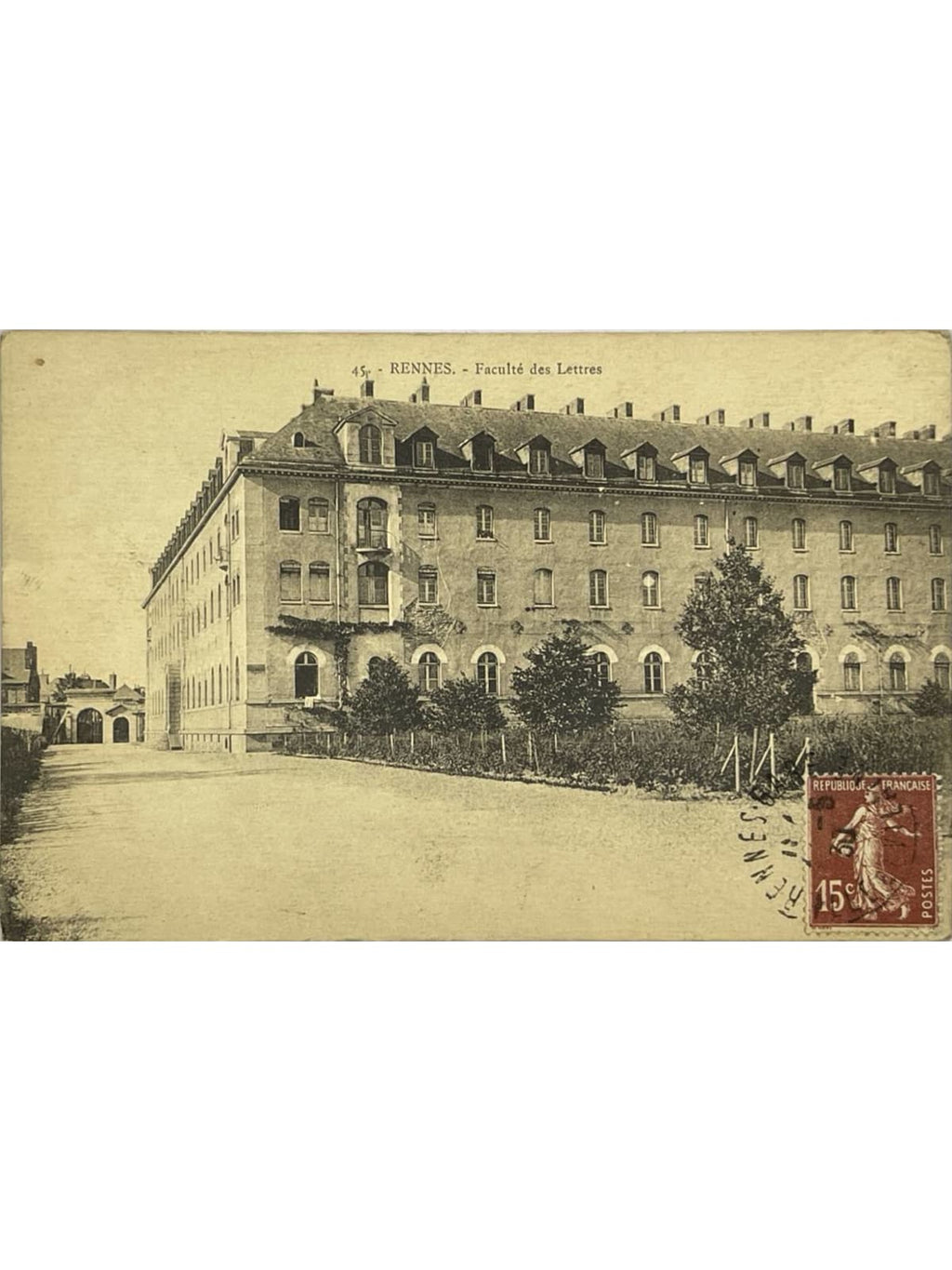 Recto de la carte postale