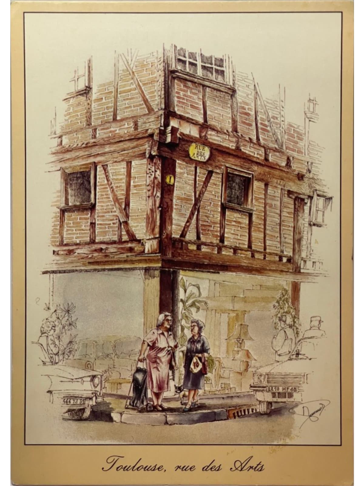 Recto de la carte postale