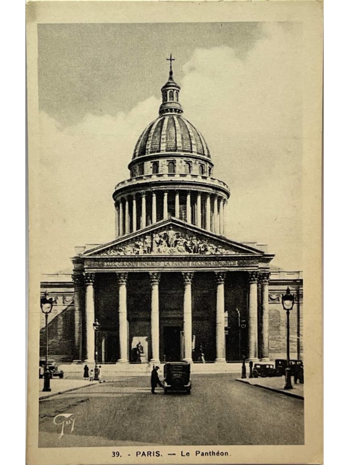 Recto de la carte postale