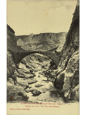 Saint-Paul-de-Fenouillet – Gorges de la Fou et vieux pont romain – CPA
