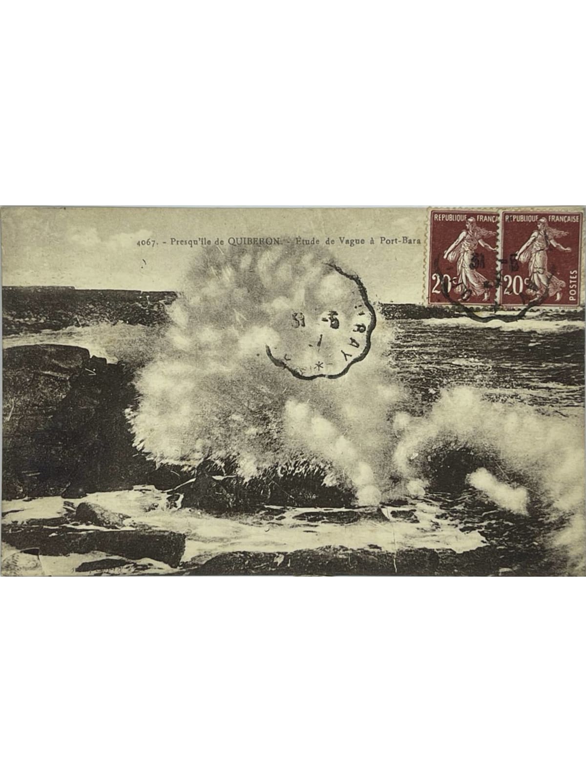 Recto de la carte postale