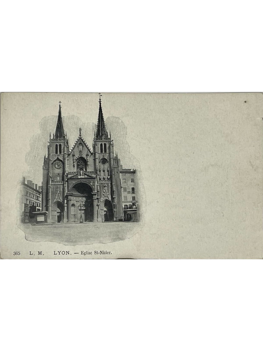 Recto de la carte postale