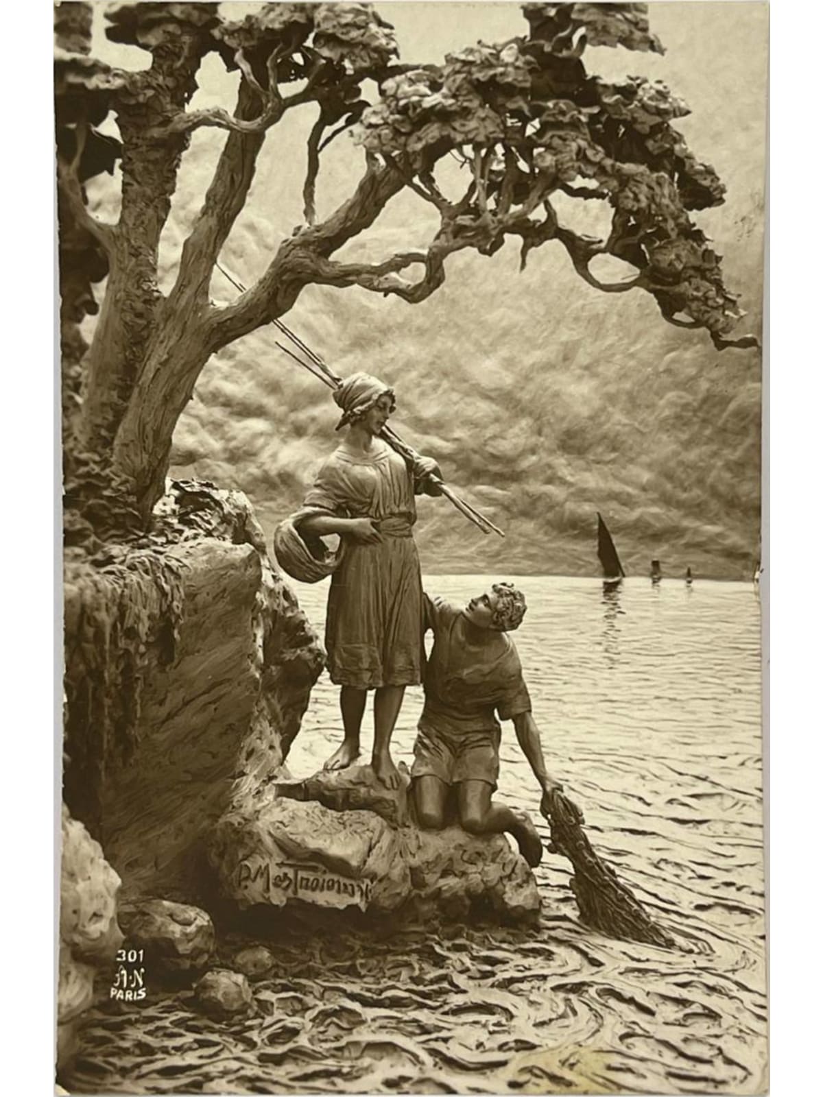 Recto de la carte postale