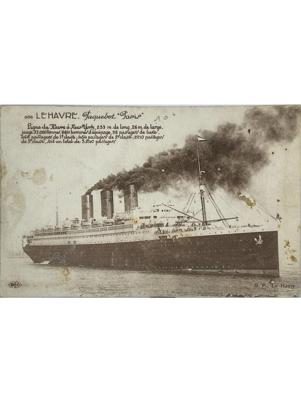 Recto de la carte postale