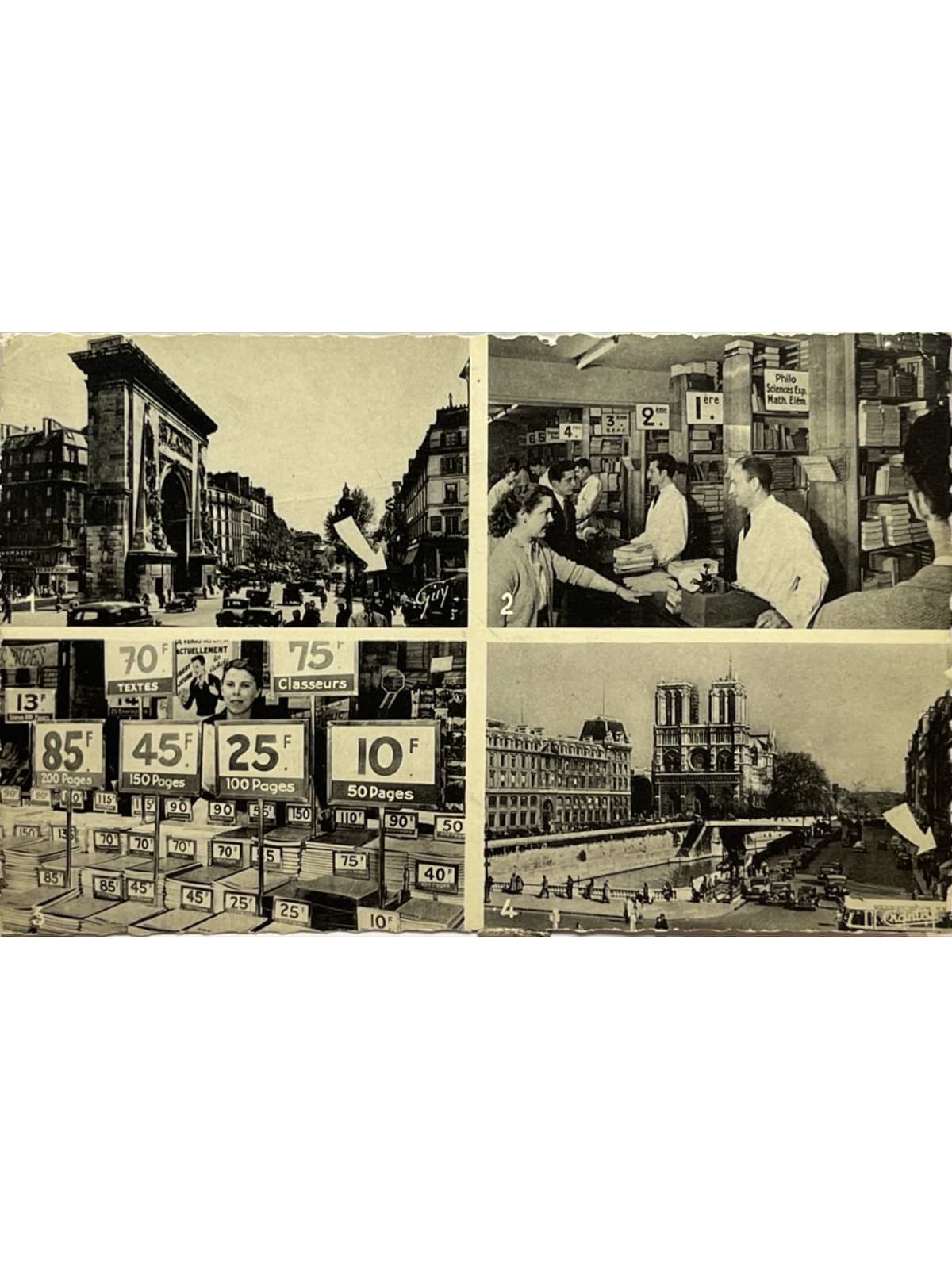 Recto de la carte postale