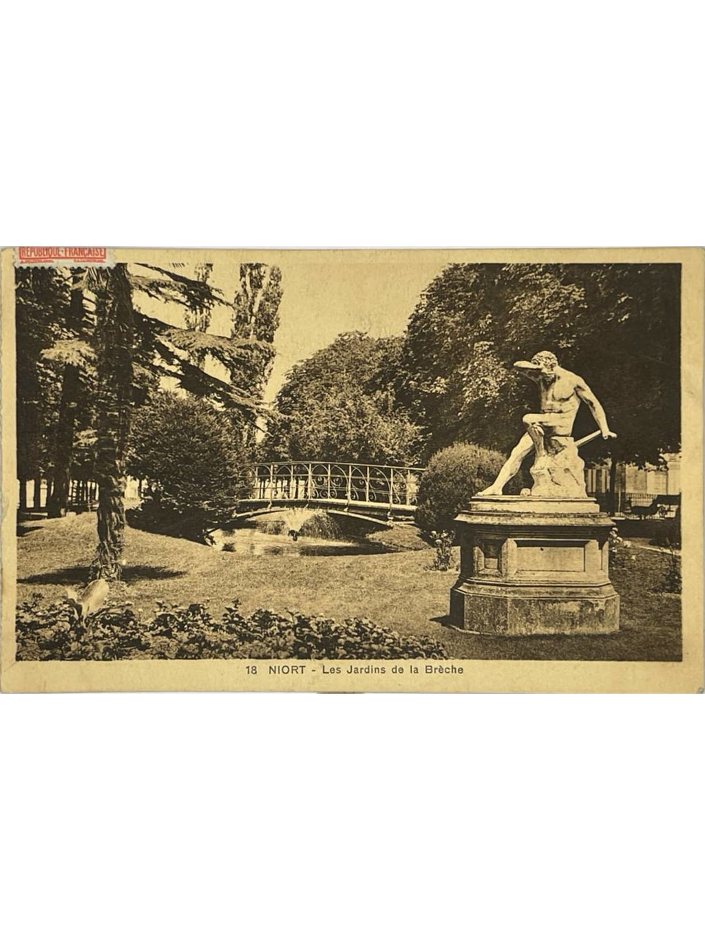 Recto de la carte postale