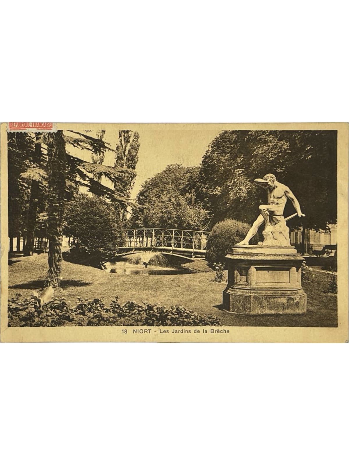 Recto de la carte postale