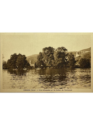 Carte postale – Vernon (Eure) – La Seine et le clocher de Vernonnet