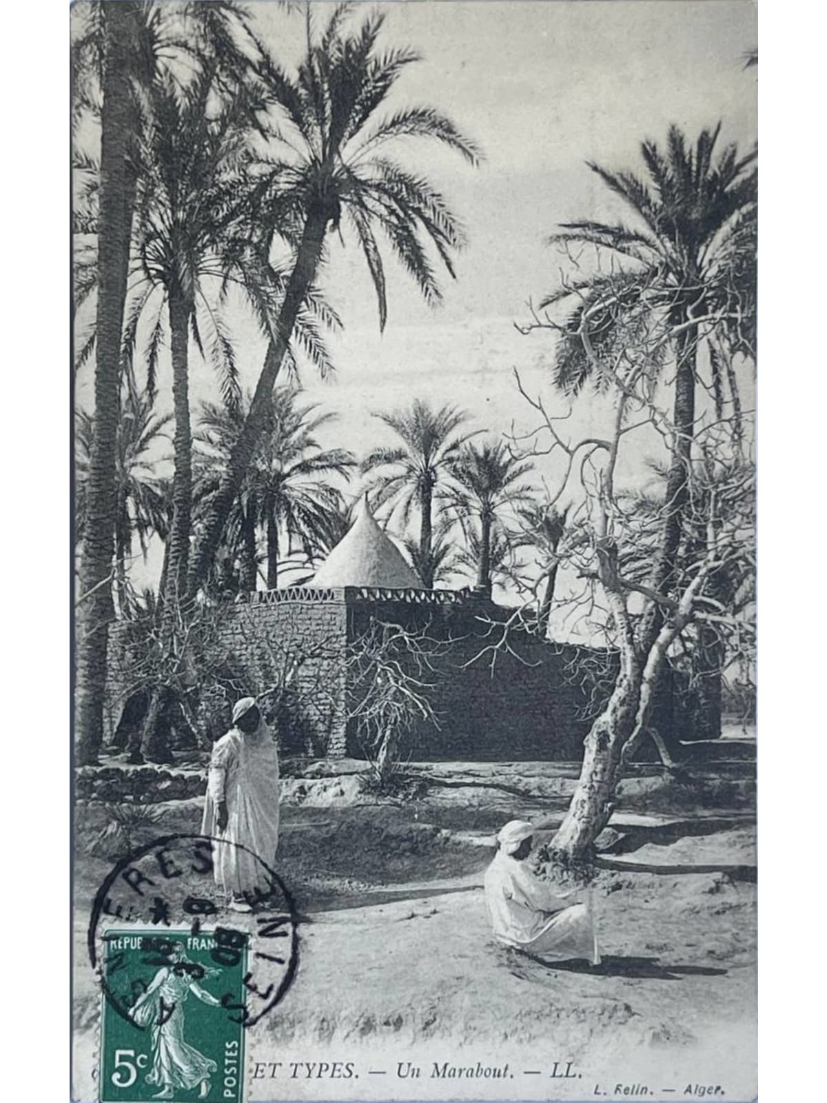 Recto de la carte postale