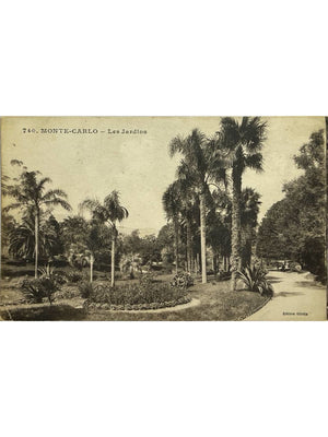 Monte-Carlo – Les Jardins – CPA Giletta n° 740