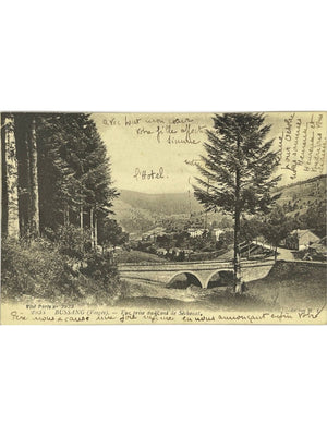 Bussang (Vosges) – Vue prise du pont de Séchenat – CPA n° 2933