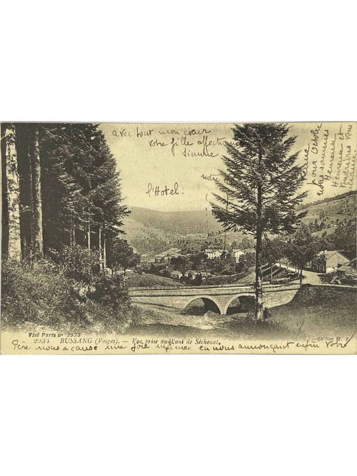 Recto de la carte postale