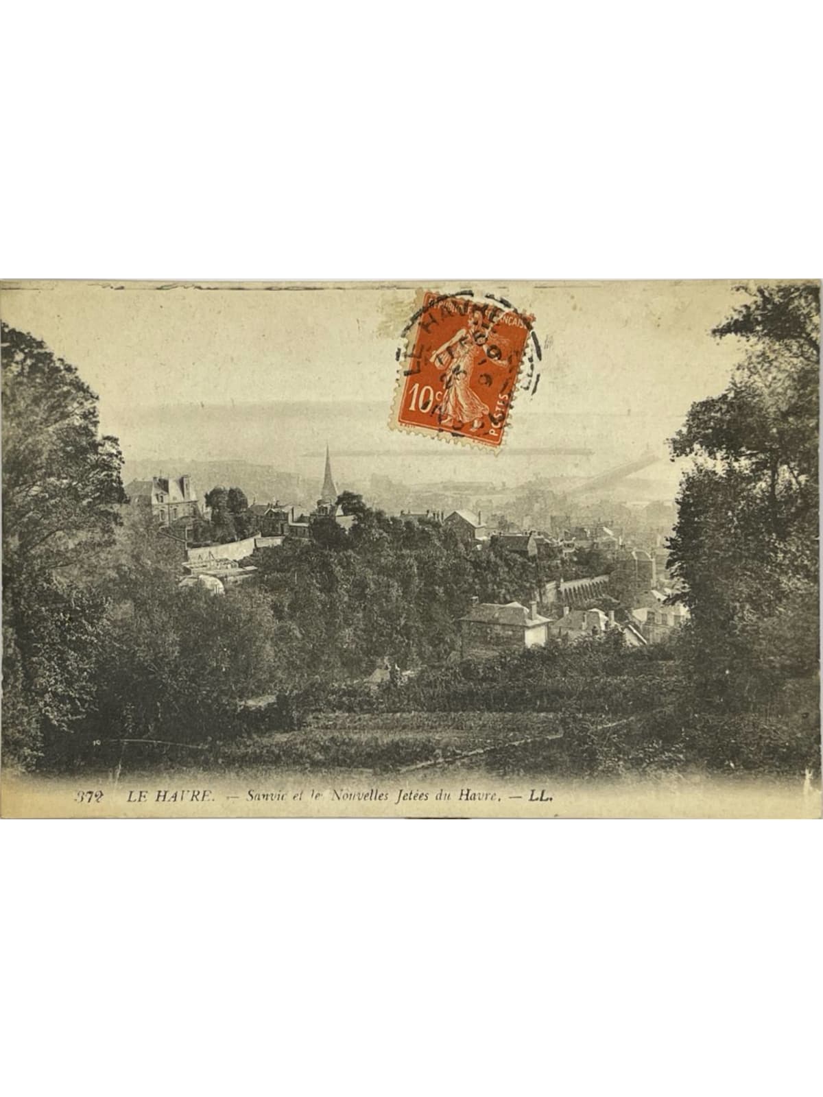 Recto de la carte postale