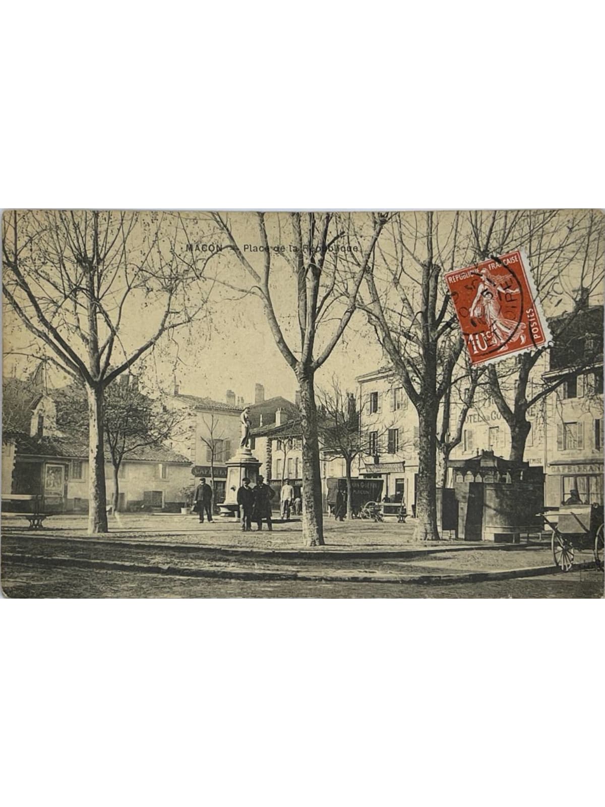 Recto de la carte postale