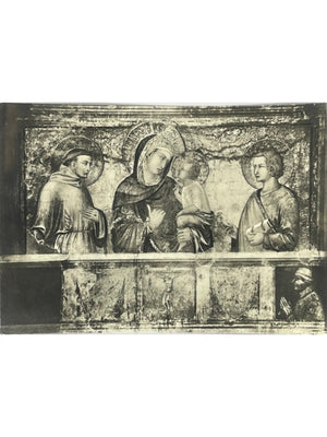 Carte postale – Assise – Basilique Saint-François – Vierge à l'Enfant de Lorenzetti – Carte n°49
