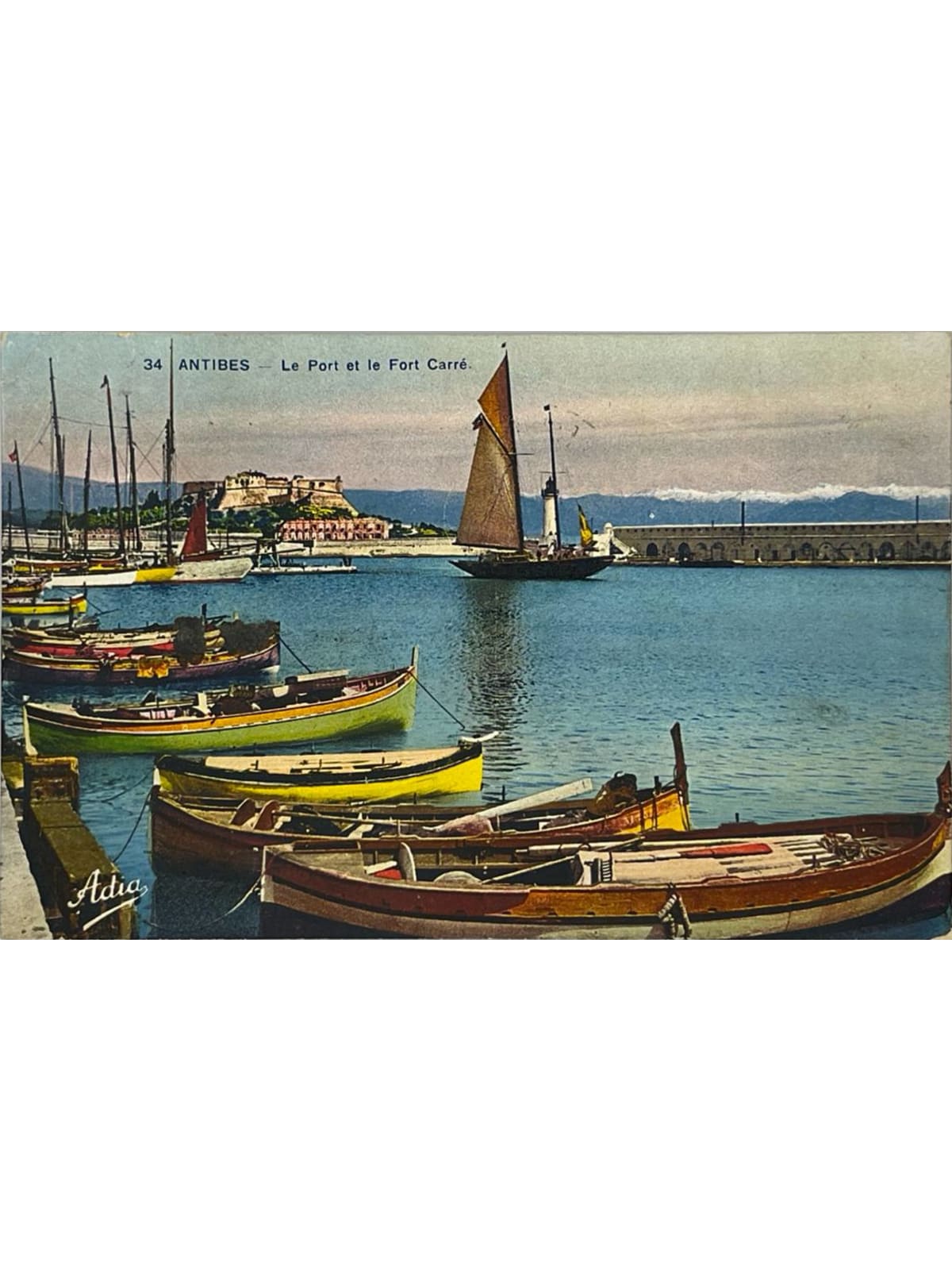 Recto de la carte postale