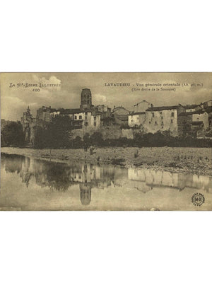 Lavaudieu (Haute-Loire) – Vue générale orientale et Senouire – CPA n° 600