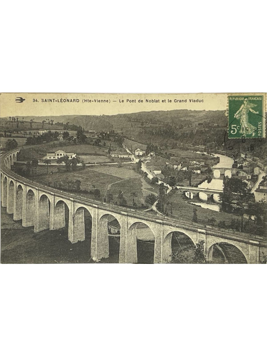 Recto de la carte postale