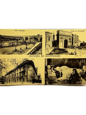 Carte postale – Montpellier – Les Arceaux, Arc de Triomphe et Faculté de médecine – Série E