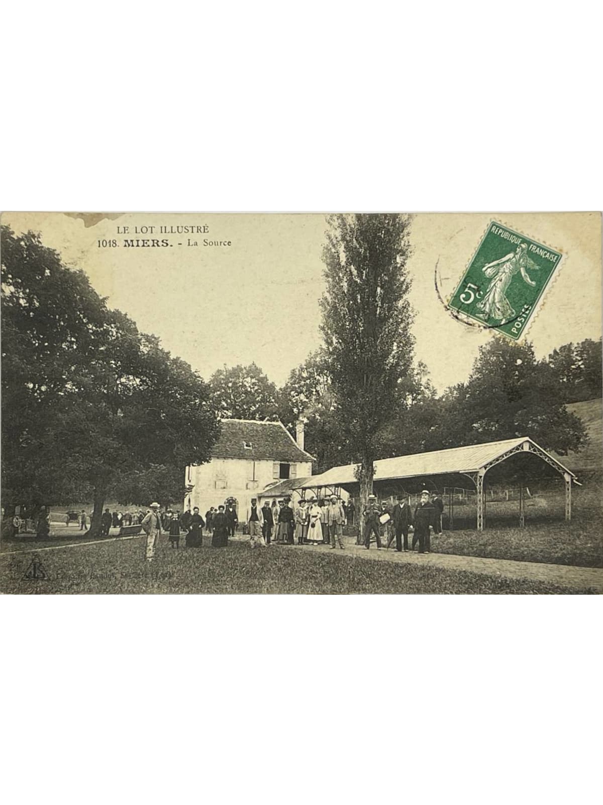 Recto de la carte postale