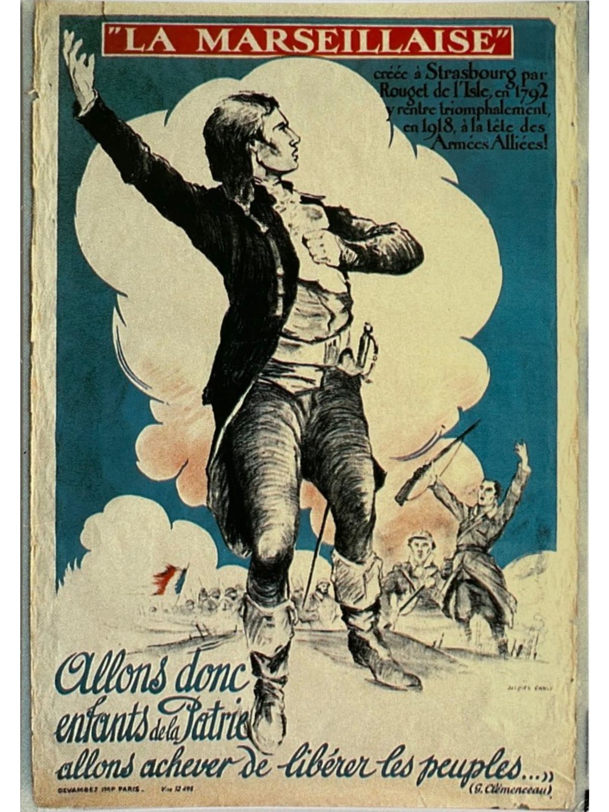 Recto de la carte postale
