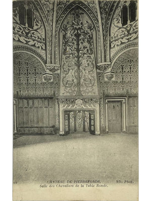 Pierrefonds (Oise) – Château, salle des Chevaliers de la Table Ronde – CPA n°21