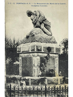 Pontacq – Monument aux morts, sculpteur Gabard – CPA n° 37