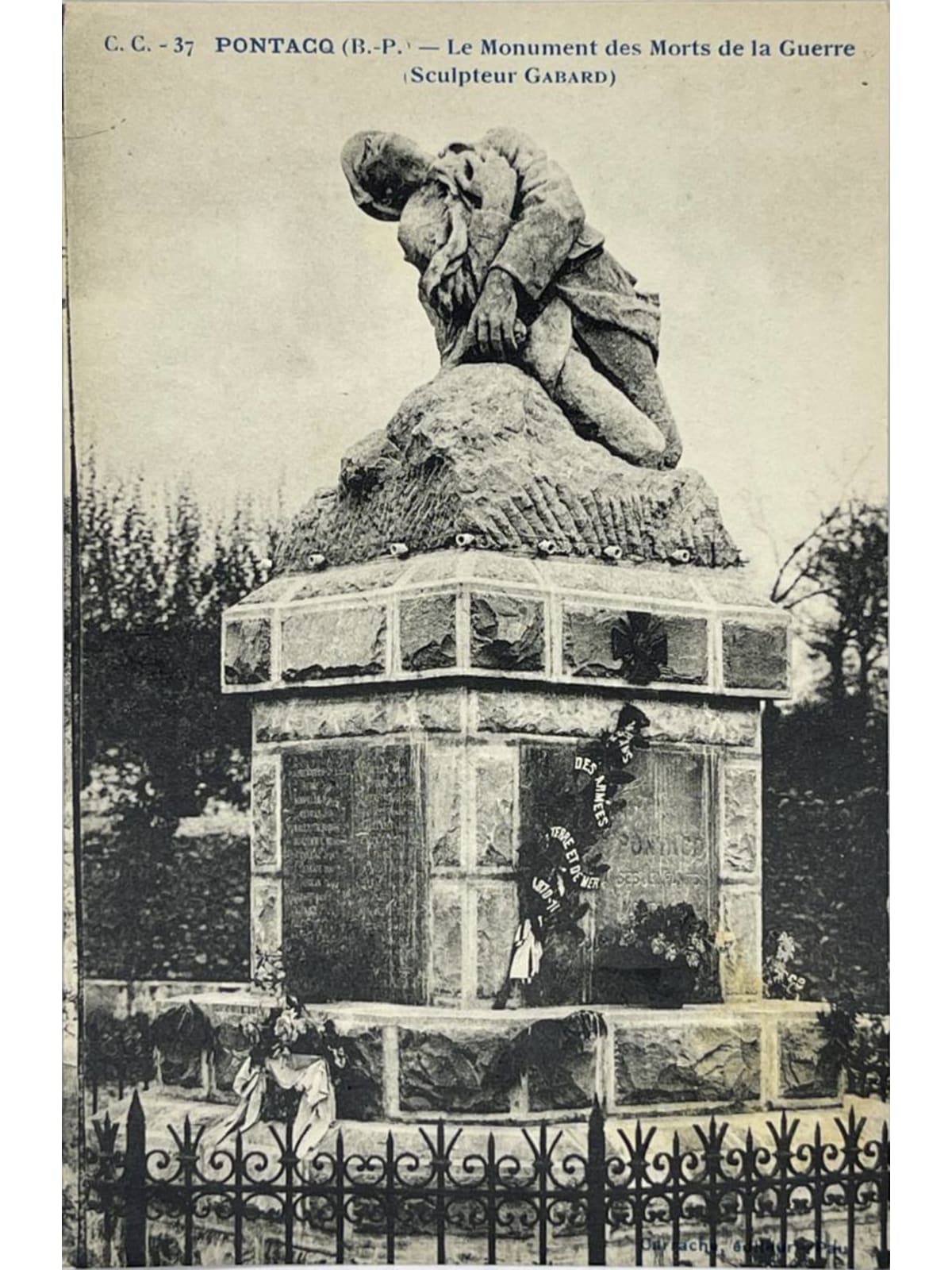 Recto de la carte postale